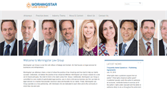 Desktop Screenshot of morningstarlawgroup.com